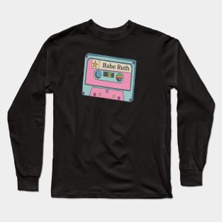 Vintage Cassette Babe Ruth Long Sleeve T-Shirt